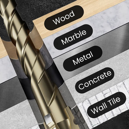 Serrated durable drill bit kit designed for precision and long-lasting performance in various drilling applications