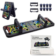 15-in-1 Pushup Board Home Gym Strength Training Stand (Black)