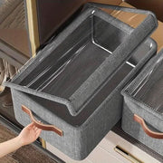 Foldable stackable dustproof storage basket with lid