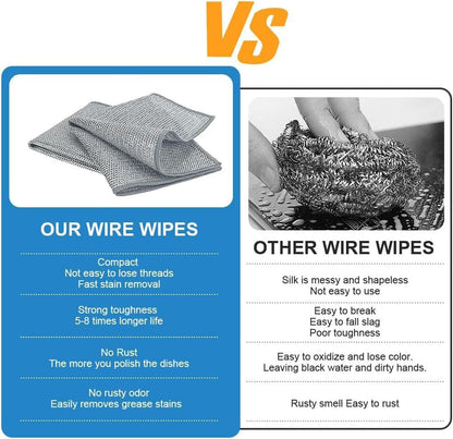 Steel scrubber ideal for efficient kitchen cleaning, ensuring durable and hygienic maintenance of cooking surfaces.