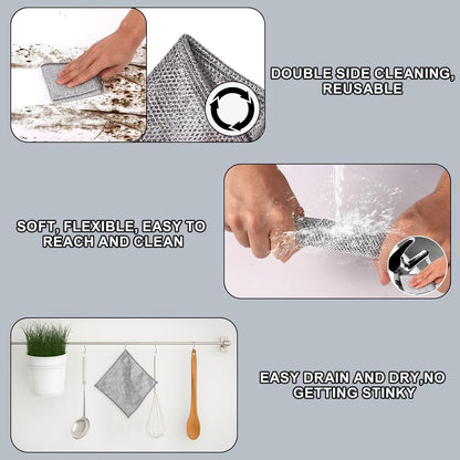 Steel scrubber ideal for efficient kitchen cleaning, ensuring durable and hygienic maintenance of cooking surfaces.