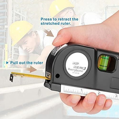 High-precision laser level and distance meter tool for accurate measurements in construction and engineering projects