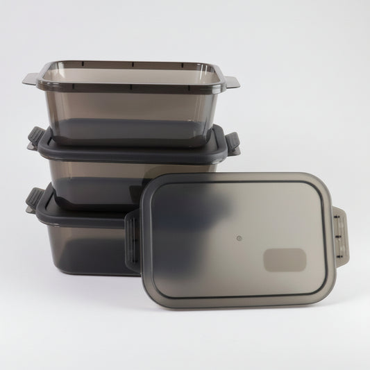 Rectangular Food Storage Containers - (3 Pc  Set)