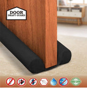 Twin draft guard door seal, under-door gap blocker