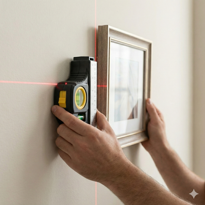 4-in-1 Laser Level with Measuring Tape for DIY