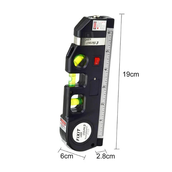High-precision laser level and distance meter tool for accurate measurements in construction and engineering projects