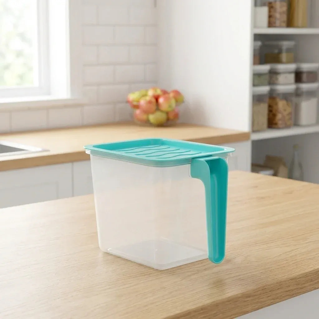 Clear kitchen storage baskets with lid – product image 2