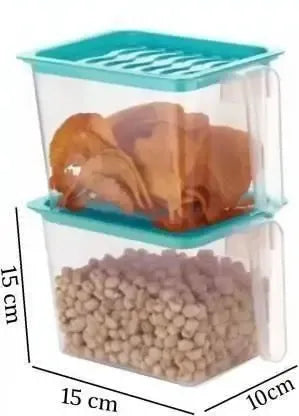 Clear kitchen storage baskets with lid – product image 9