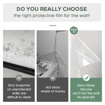 WallGuard Pro – Self-Adhesive Transparent Electrostatic Wall Protection Film | Glue-Free, Scratch-Resistant Clear Film for Kids & Pets (Buy 1 Get 1 Free).