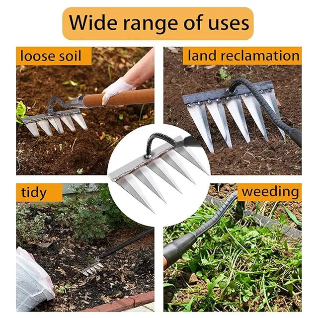 Carbon Steel Garden Cultivator Rake – product image 4