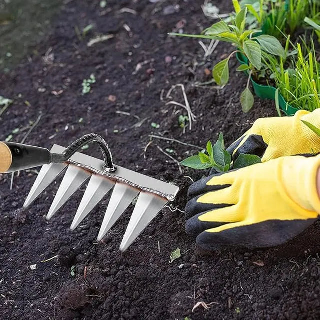 Carbon Steel Garden Cultivator Rake – product image 2