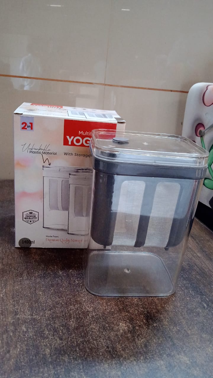 Greek Yogurt preparation using Hung Curd Maker for smooth and creamy hung curd at home