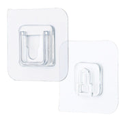 Transparent self-adhesive wall hook