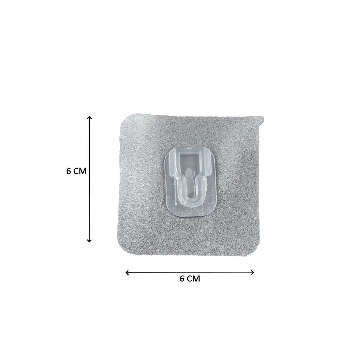 ClearGrip Hook – Transparent Adhesive Male Hook | Easy-Use, Small, & Lightweight Wall Hanging Solution (1pc).