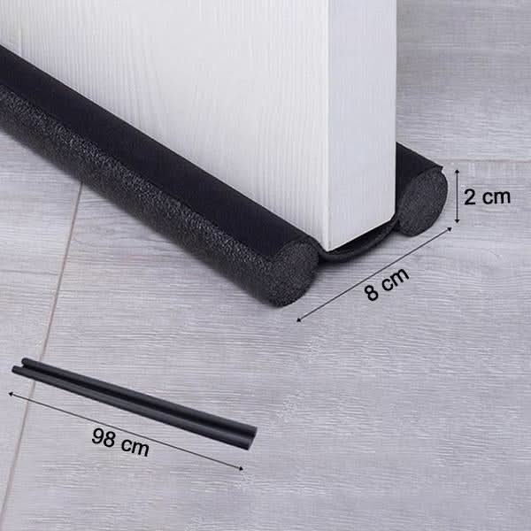 Twin draft guard door seal, close-up