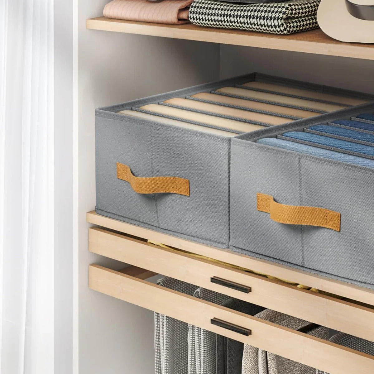 Fold & Stack Dustproof Storage Basket – product image 4
