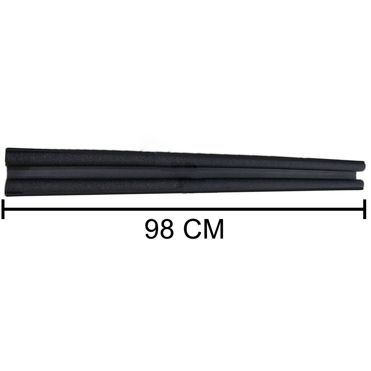 Twin draft guard door seal, side view